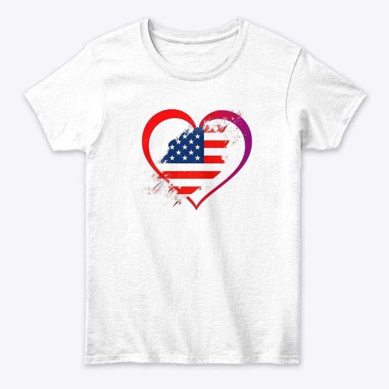 American Heart Flag Tee