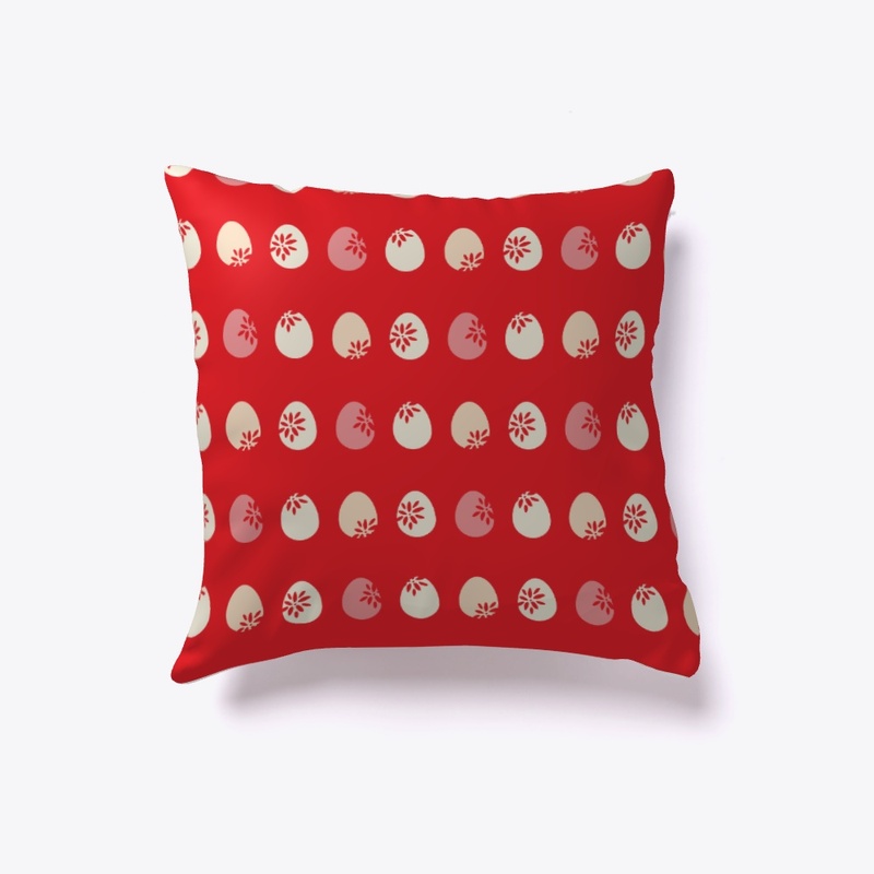 Easter Egg Pattern Red