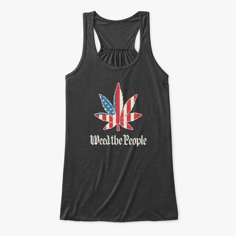 Weed the People – Patriotic Leaf Tee
