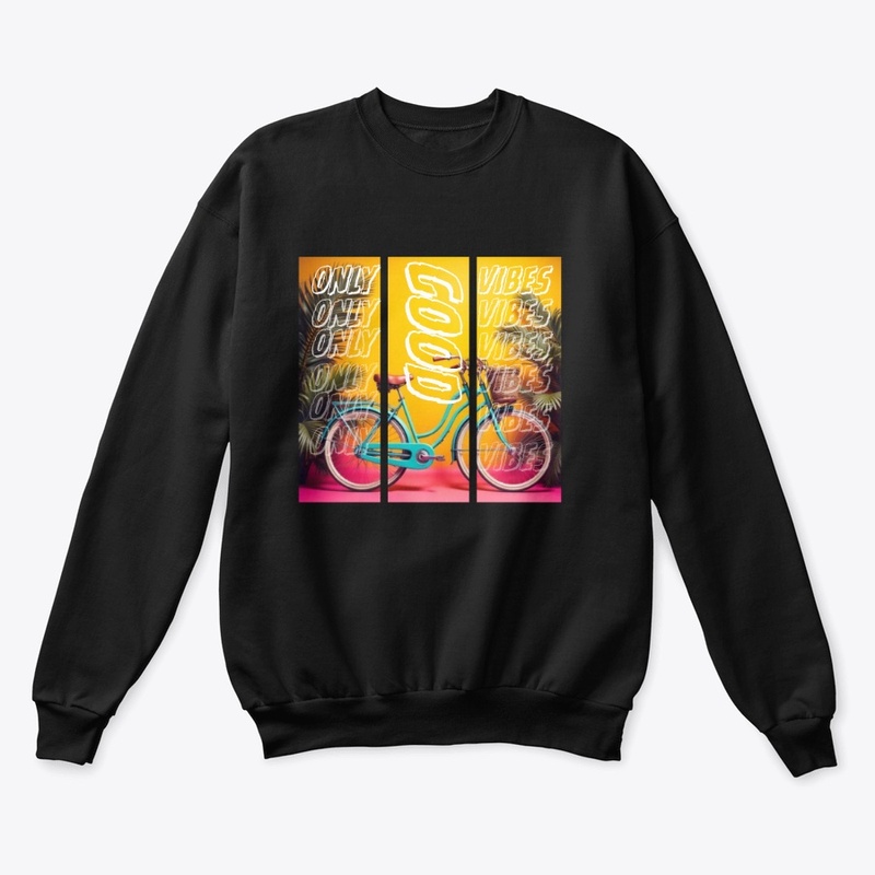 Good Vibes Only Bicycle Art