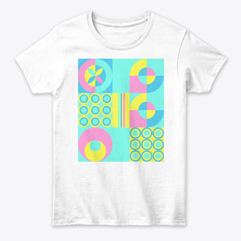 Tribal colorful geometric design pastel 