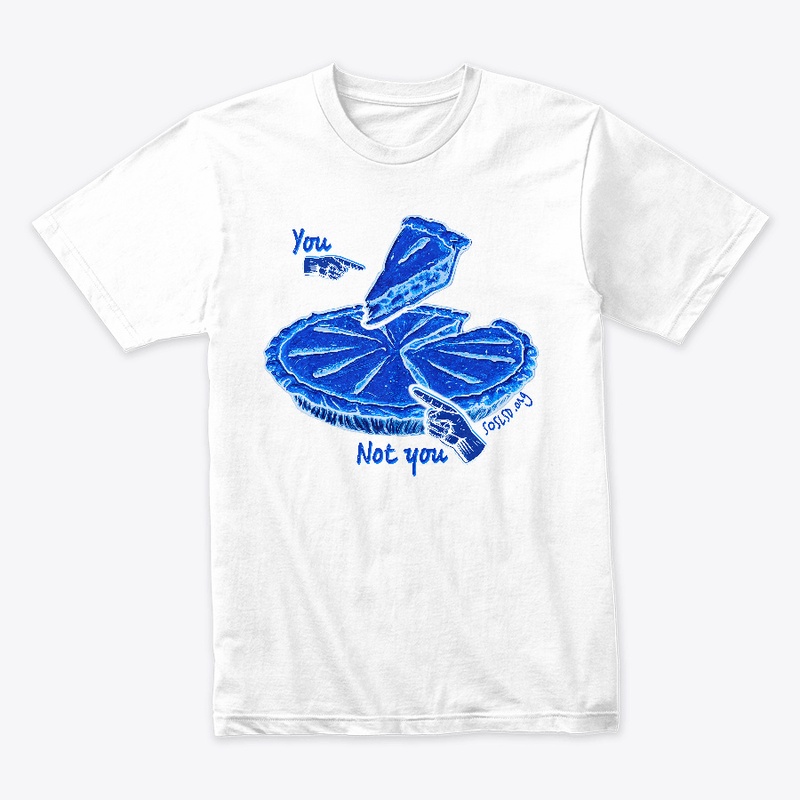 Honest Pie tee in pottery blue