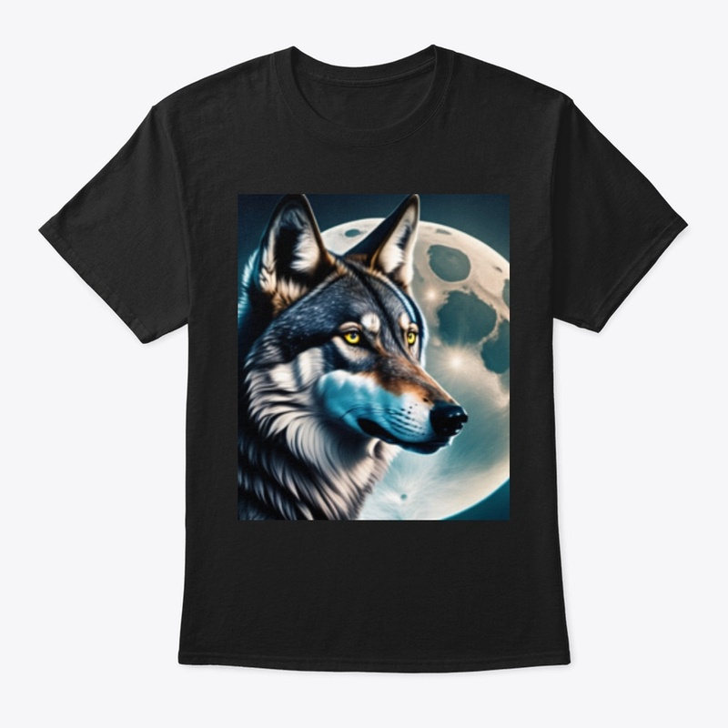 unique wolf  printed unisex t-shirts 