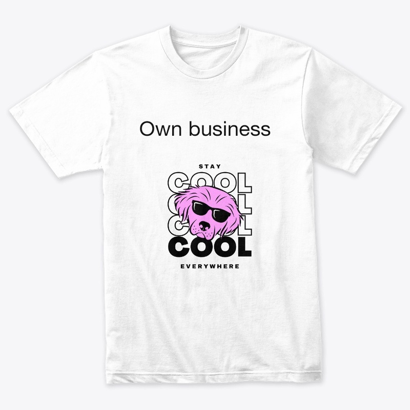 Own Business Red T-Shirt with Unique Gr.