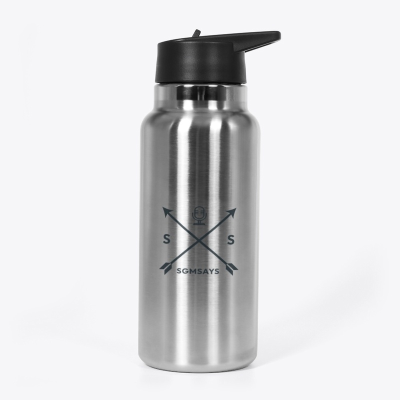 Sergeant Major Says Logo - 32oz Stainless Water Bottle - 32oz Stainless Water Bottle - 32oz Stainless Water Bottle - 32oz Stainless Water Bottle