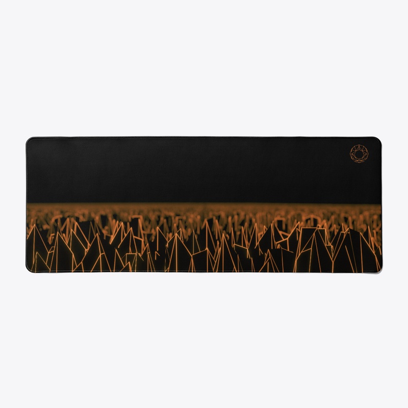 Orange Spiky Vaporwave Field