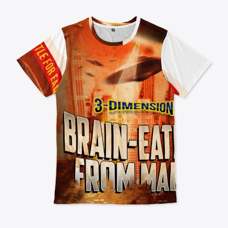 Brain-Eaters from Mars Retro Poster
