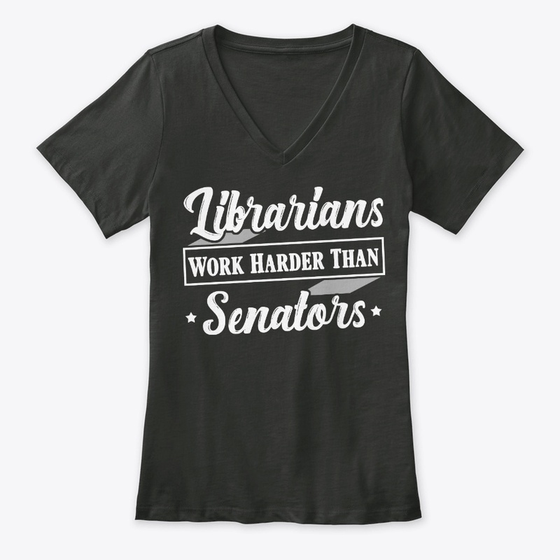 Funny Librarian Gift Work Harder