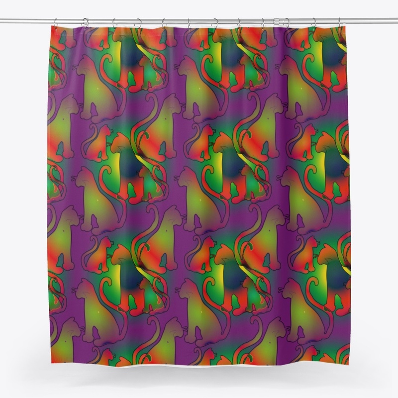 Rainbow Cats Pattern