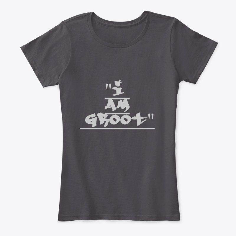 ''I AM GROOT'' written text design.