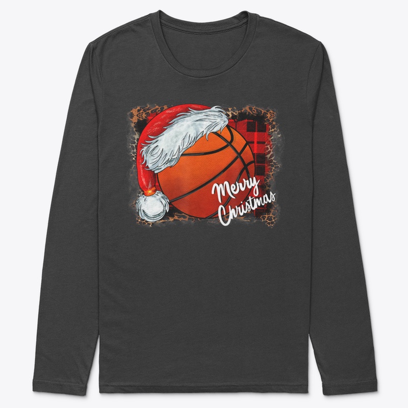 CHRISTMAS BASKETBALL BALL SANTA HAT SPOR