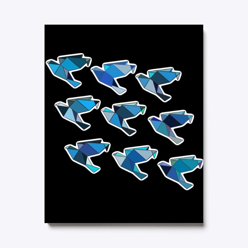 Origami Bird Flock
