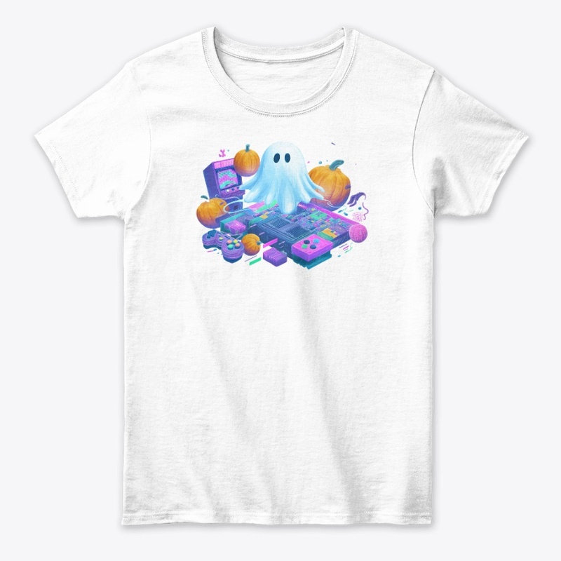 Halloween Gamer Ghost Art