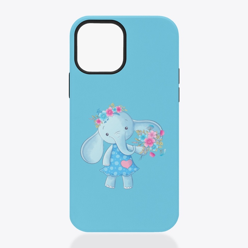 Elephant Girl Clipart Design