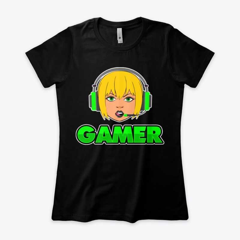 Blonde Gamer Girl