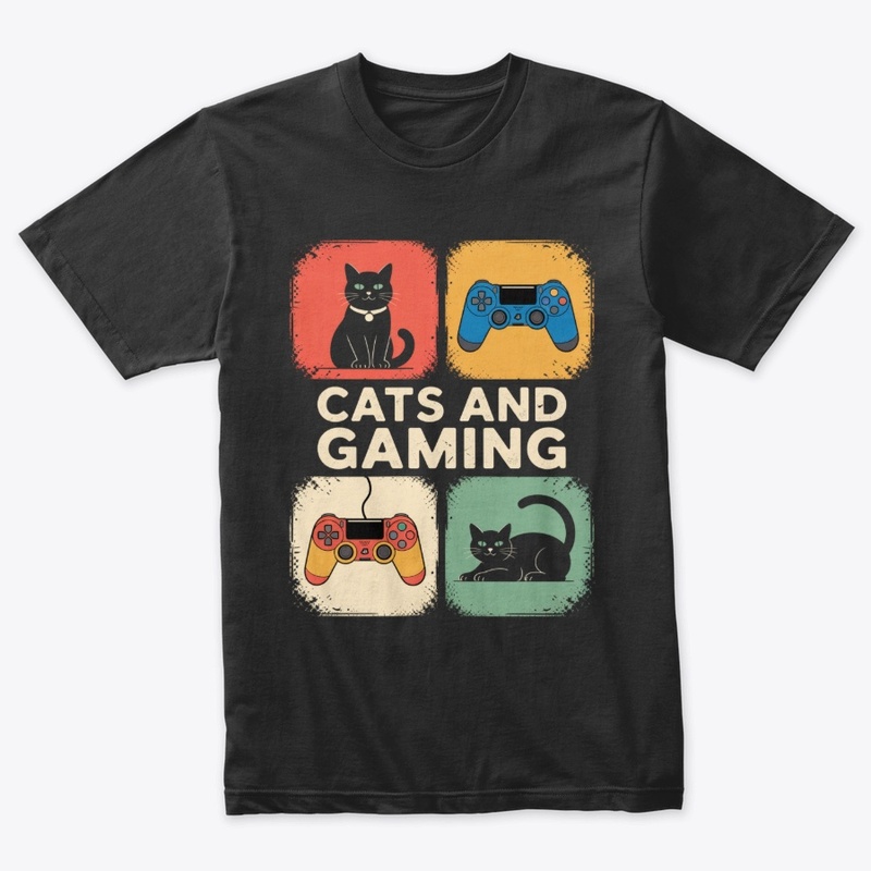 Cats and Gaming Funny Gamer Cat