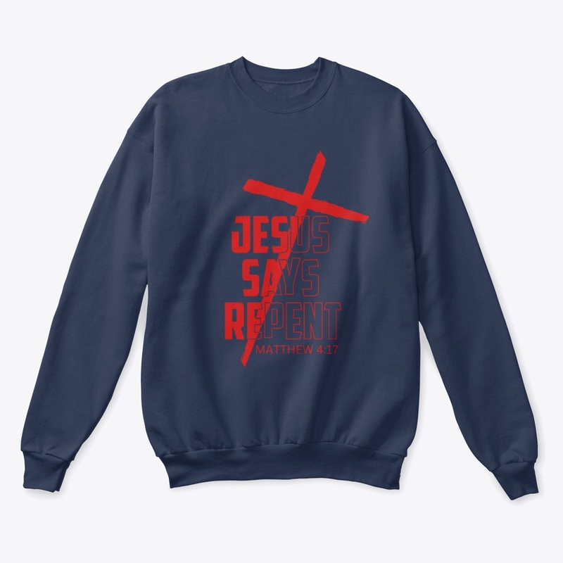 Jesus Says Repent Red Letters