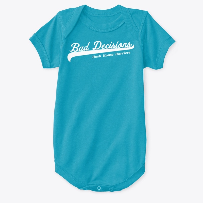 BDH3 logo in white onesie