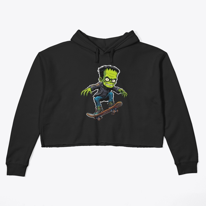Skater Frankenstein Halloween Tee