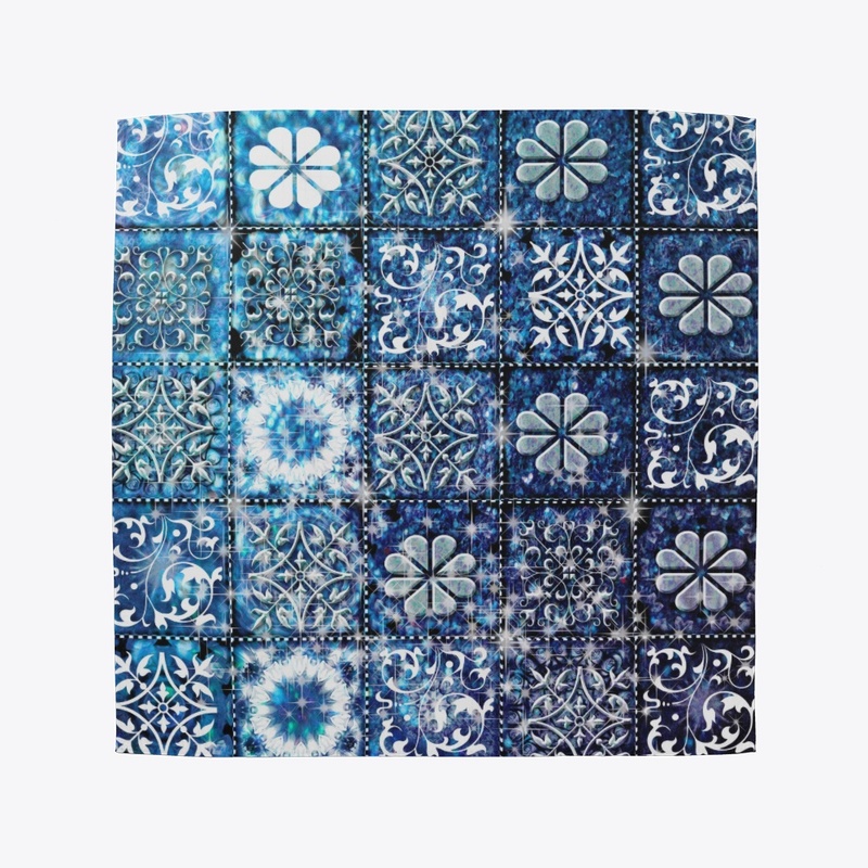 Blue Ice Crystals Quilt