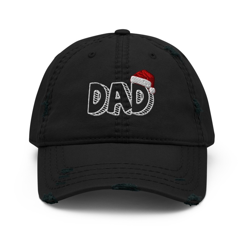 Christmas DAD Distressed Dad Hat