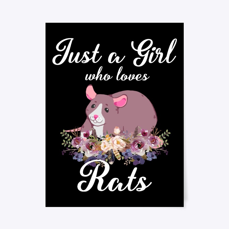 Girl Loves Rats Flower Style
