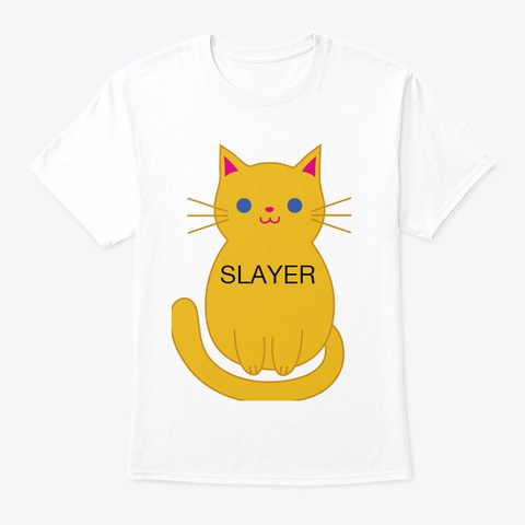 Pussy Cat Slayer White T-Shirt Front