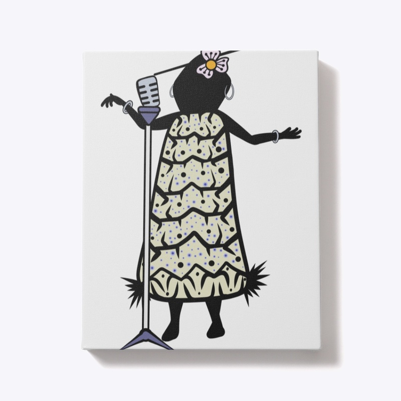 Cute Jazz Singer Singing a Song