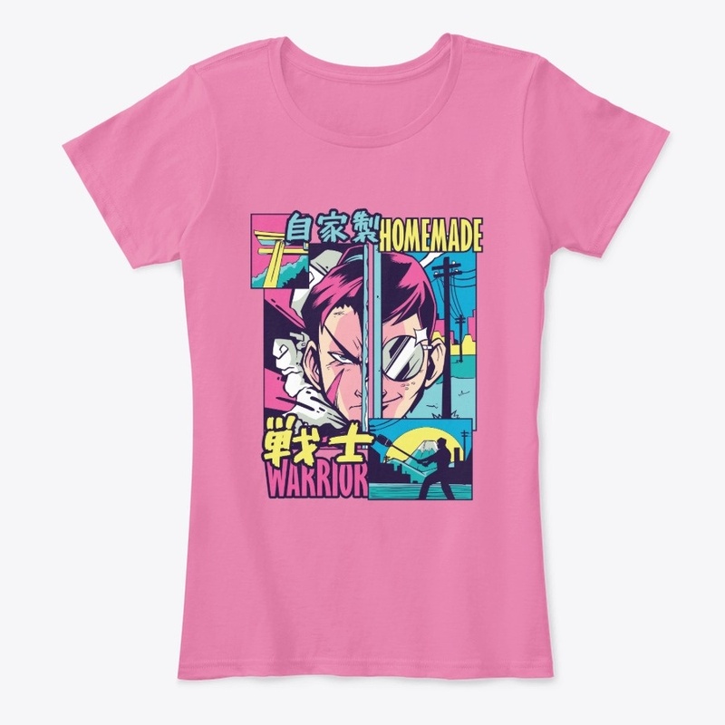 Anime Vaporwave Homemade Warrior