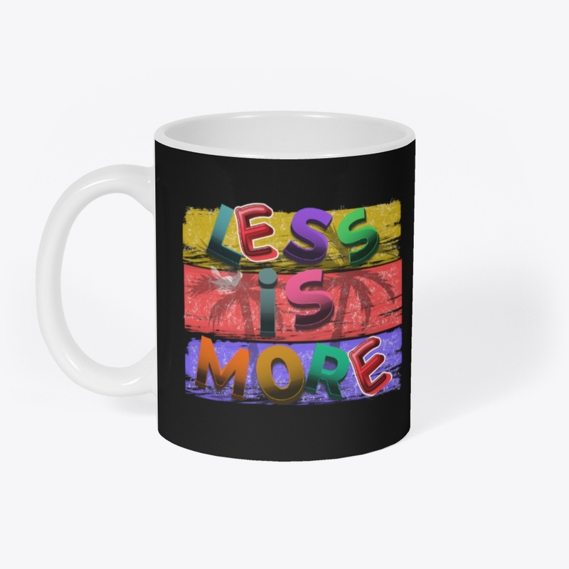 "Less Is More" Vibrant 3D Typography