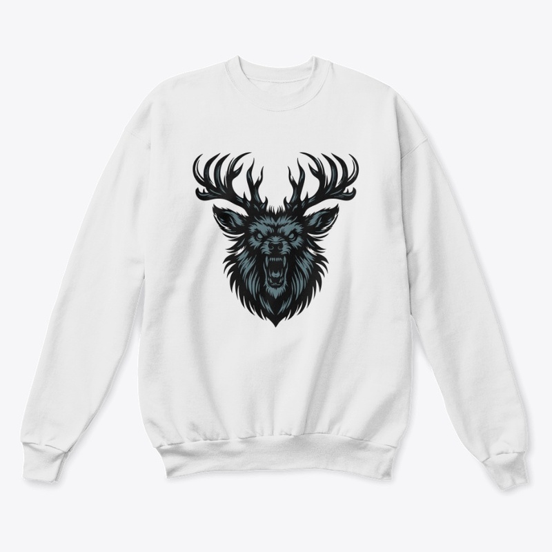 Striking Deer Head Design