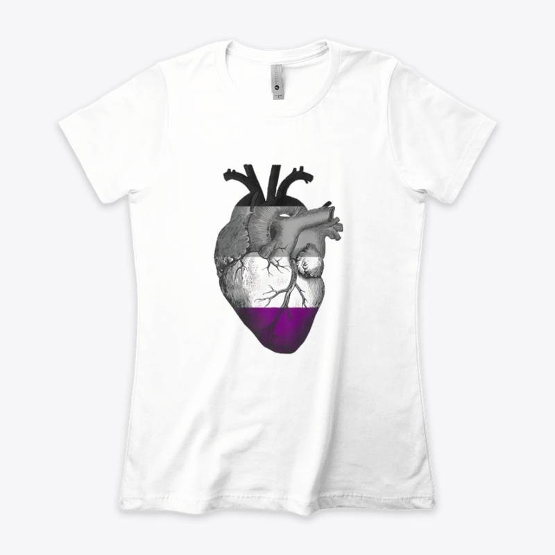 Asexual Pride Anatomical Heart