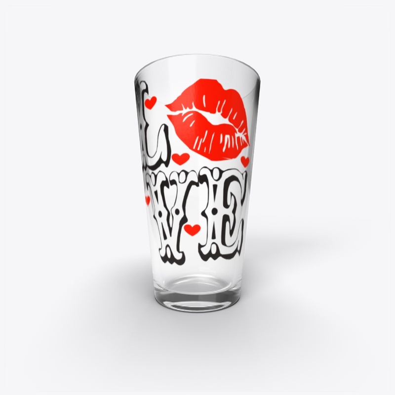 Love Heart Letter Print T Shirt