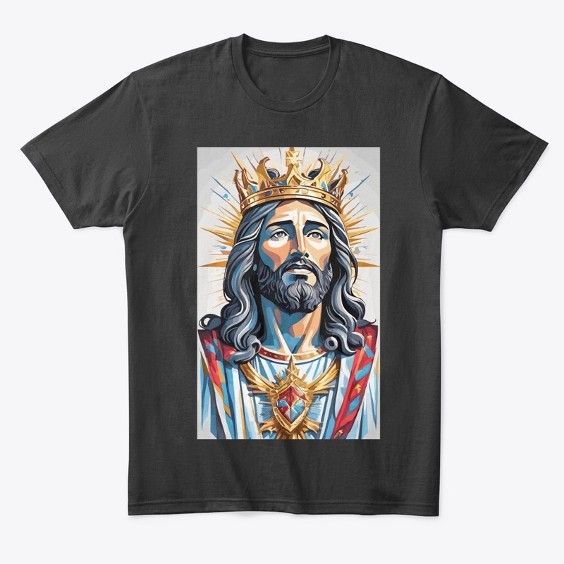 "Crowned Savior: Majestic Jesus Tee"