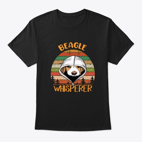 Beagle Whisperer (219) Black T-Shirt Front
