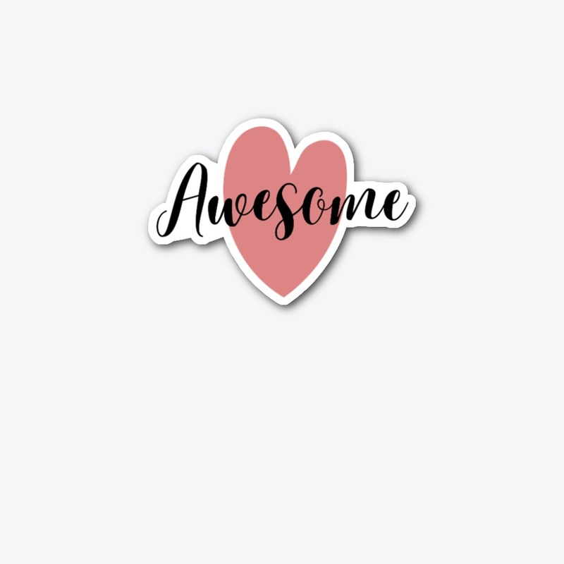 Awesome pink heart t-shirt
