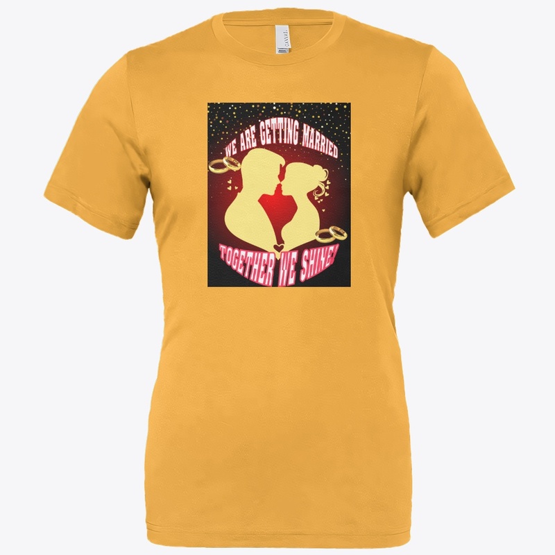 groom and bride's t-shirt