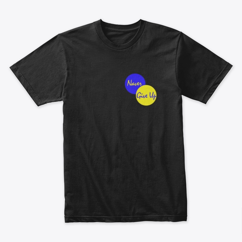Never Give Up T-shirt for Ukraine