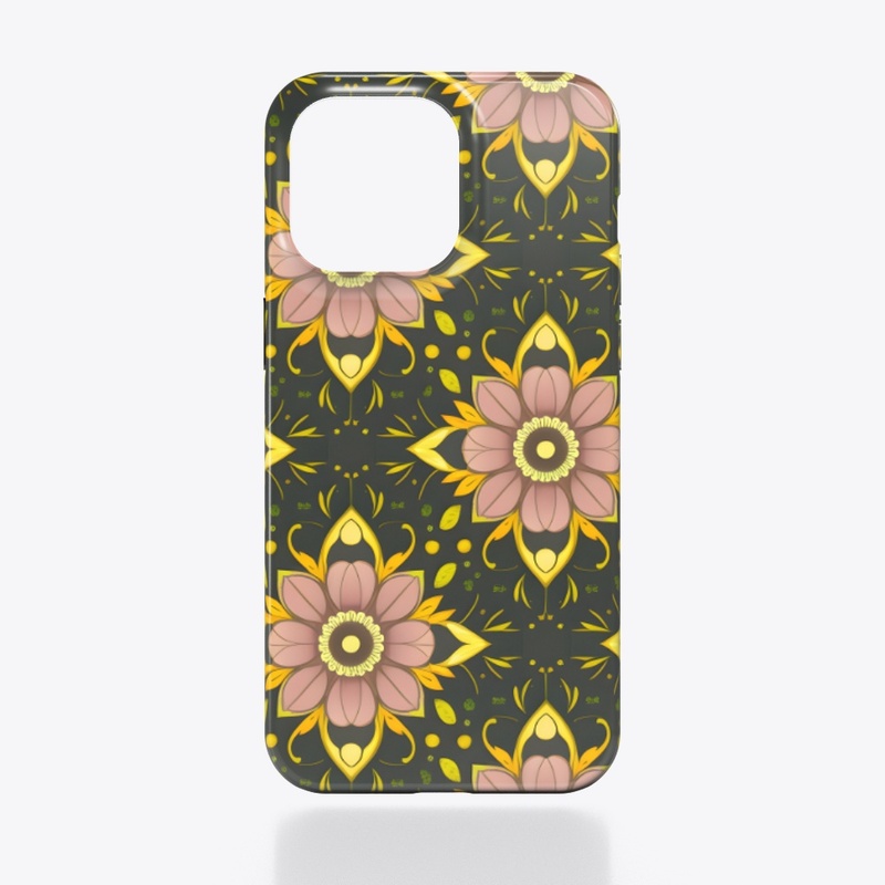 Best Pink and yellow flower pattern.
