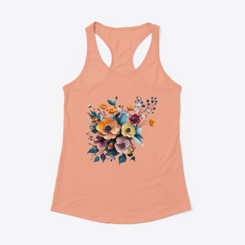 Flower Art Feminine Apparel