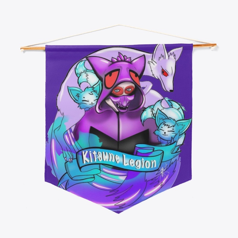 Purple Ghost w/ Kitsune Foxes
