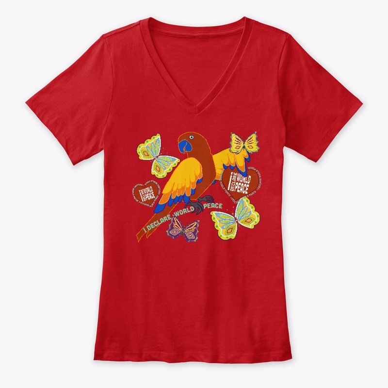 #IDWP Peace Parrot w Butterflies
