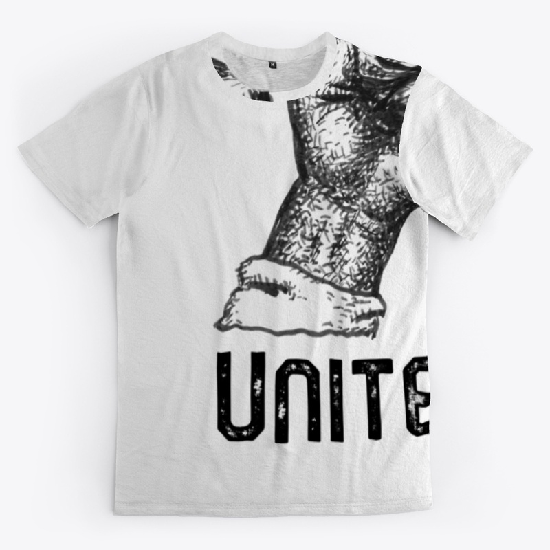 Raised Fist with the Word Unite