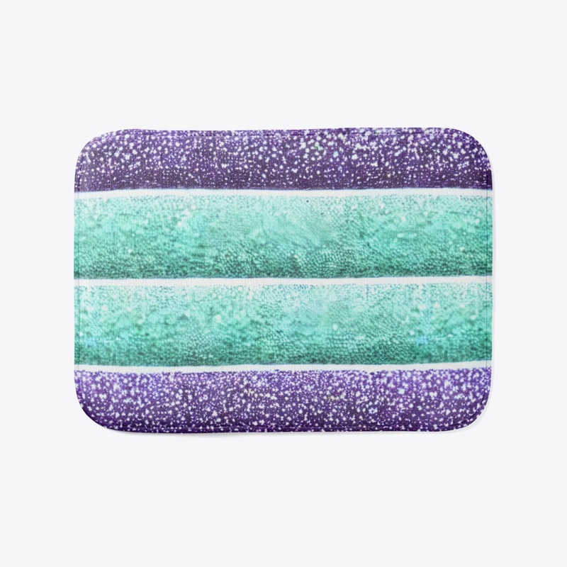 Sparkly Green & Purple Design 