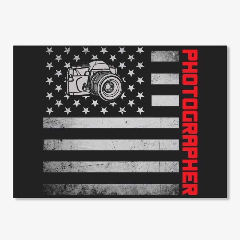 Photographer US Flag Mask