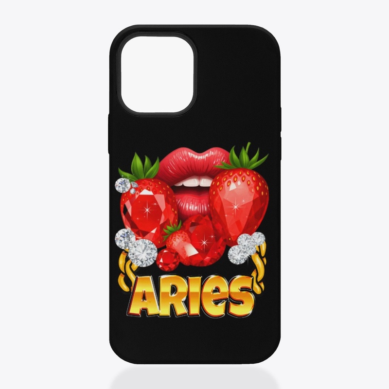 Lips Gold Chain Aries Zodiac Gift