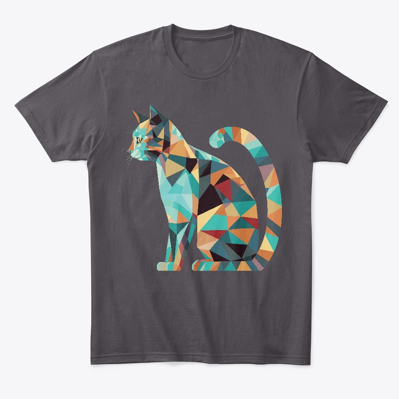 Cat in geometric art 