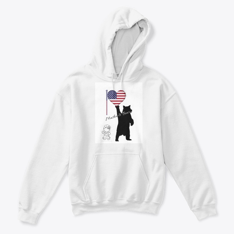 Masha & Bear American Flag Tee!