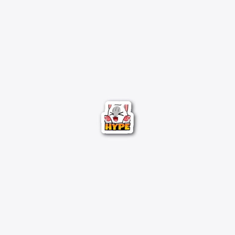 Lucy Hype Emote Sticker