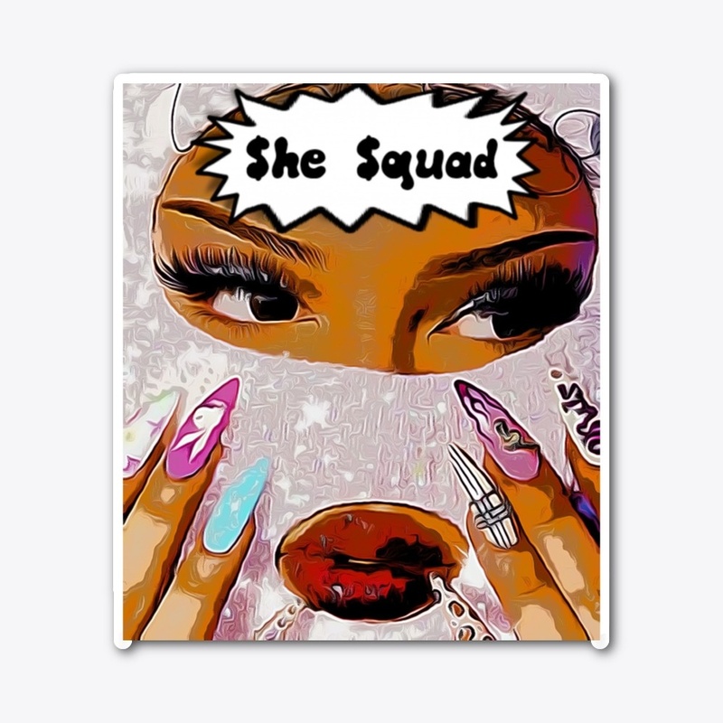 She squad white mask